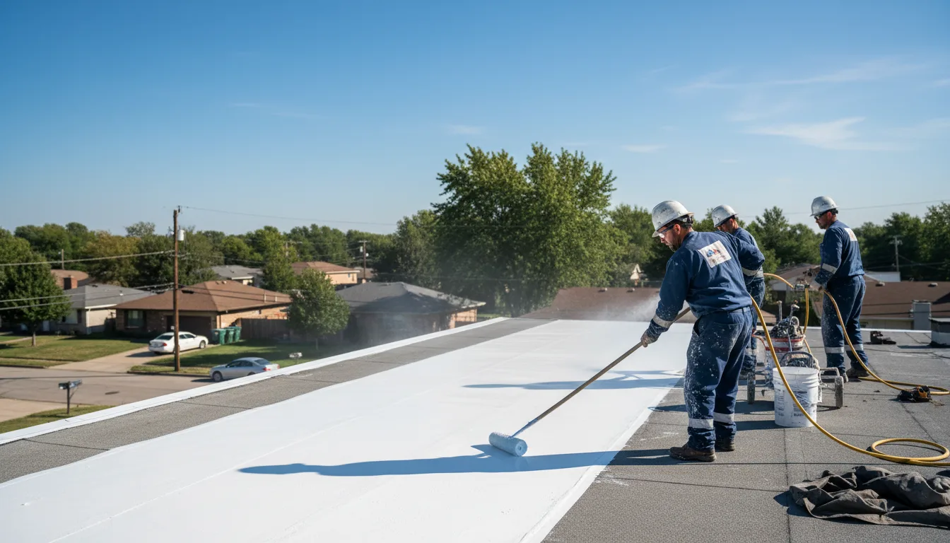Commercial roof coating in Running Springs, CA near me